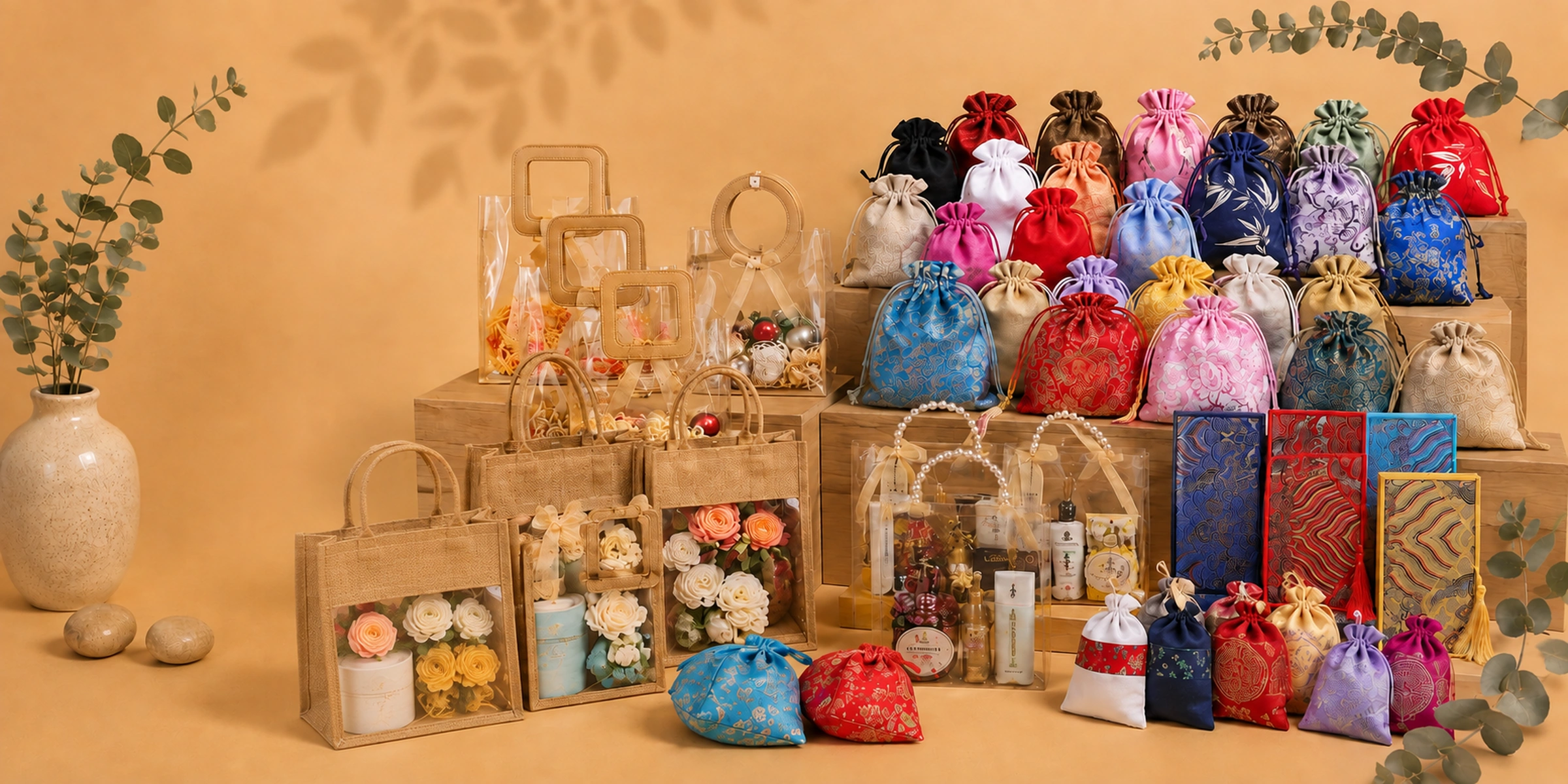 ถุงผ้า ถุงของชำร่วย และกล่องของขวัญ ของ Phu Packing